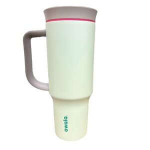 Owala 40oz Insulated Tumbler Mint Green Pink Handle Cup